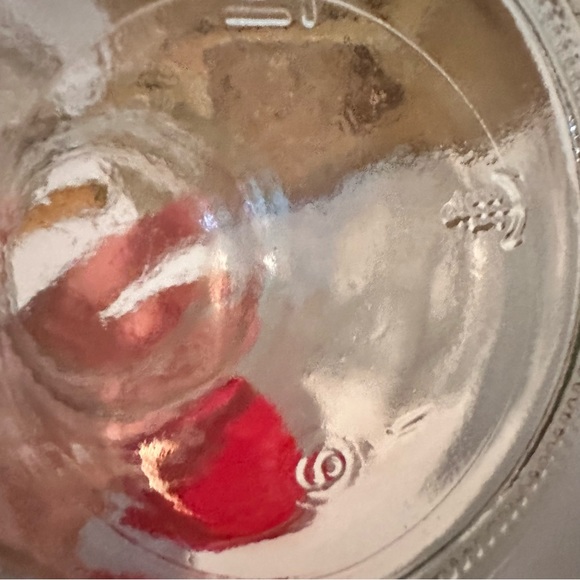 Vintage Anchor Hocking Glass Jar with Red Plastic Lid - Picture 5 of 8